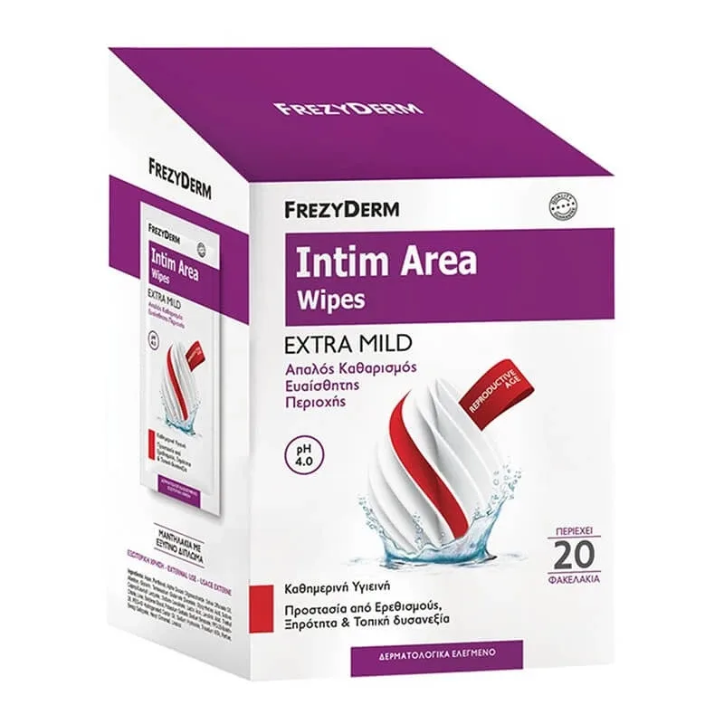 FREZYDERM Intim Area Wipes Șervețele pentru curățarea zonei sensibile 20 buc. — preț și oferte