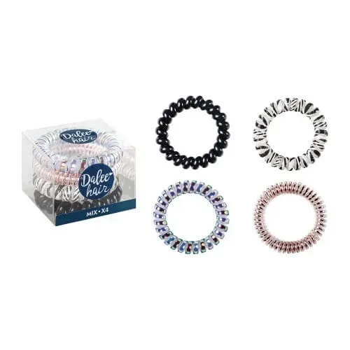 DALEE Păr Spiral Mix Set de panglici spiralate pentru copii 4 buc. — preț și oferte