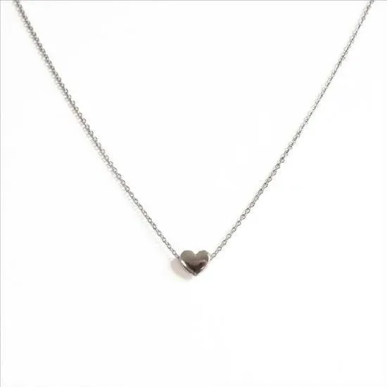 FARMA BIJOUX Colier hipoalergenic argint cu inimă 40/45cm — preț și oferte