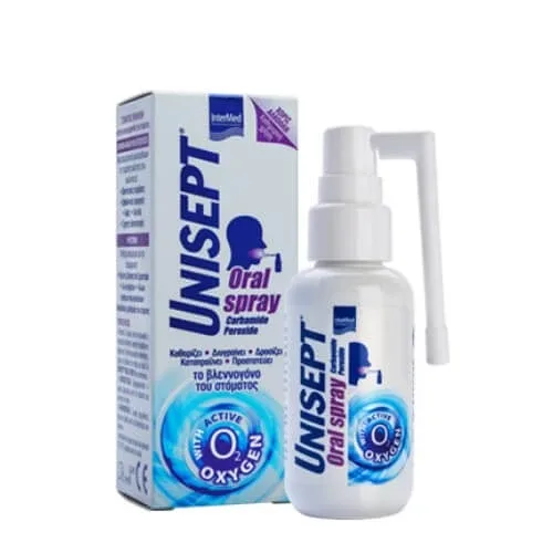 INTERMED Unisept Spray oral Spray oral cu acțiune antimicrobiană și de vindecare 30gr — preț și oferte