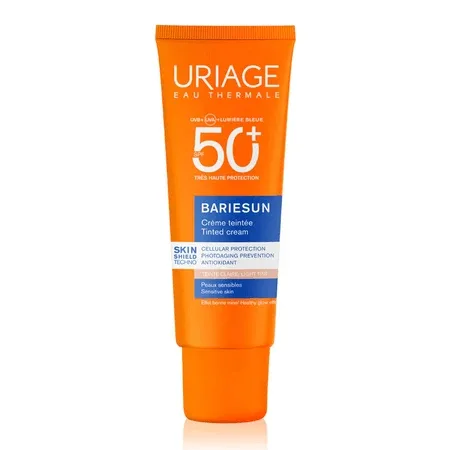 Crema coloranta cu protectie solara SPF50+ Gold Bariesun, 50 ml, Uriage — preț și oferte