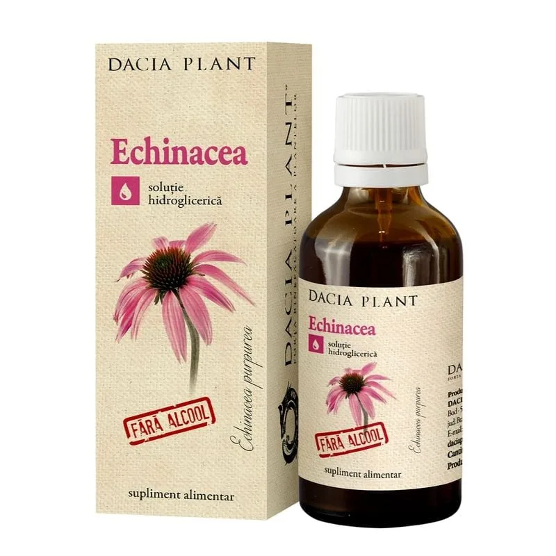 Tinctura de Echinacea fara alcool, 50 ml, Dacia Plant — preț și oferte