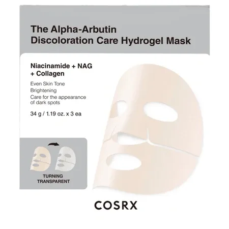 Masca hidrogel cu efect de uniformizare cu Alfa Arbutin, Niacinamide si NAG, 34 g, Cosrx — preț și oferte