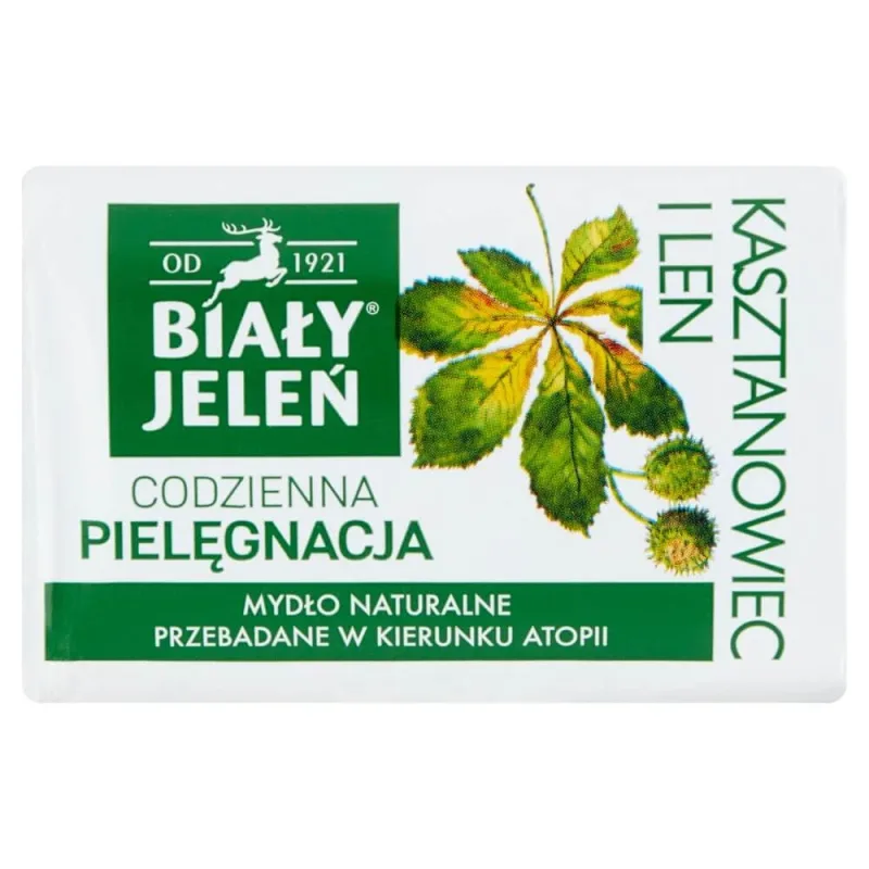 White Deer Daily Care, săpun natural, castan de cal și in, 100 g Biały Jeleń — preț și oferte