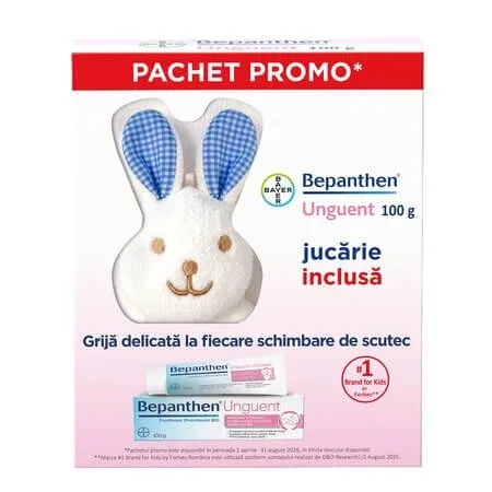 Pachet Unguent pentru iritatiile de scutec Bepanthen, 100 g + jucarie, Bayer — preț și oferte