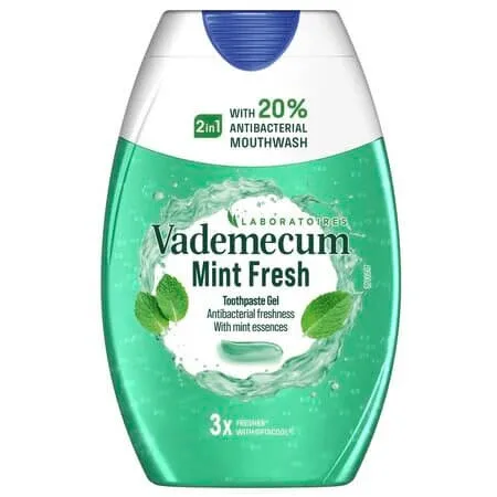 Pasta de dinti 2in1 Mint Fresh, 75 ml, Vademecum — preț și oferte