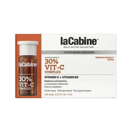 Tratament pentru fata cu 30% vitamina C Advanced, 10 fiole x 2 ml, La Cabine — preț și oferte