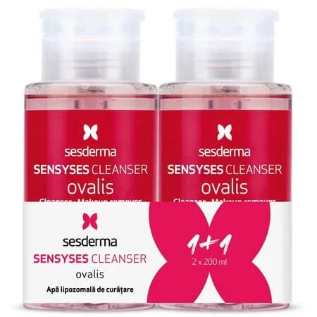 Pachet Apa lipozomala pentru curatare si demachiere Sensyses Ovalis, 2 x 200 ml, Sesderma — preț și oferte