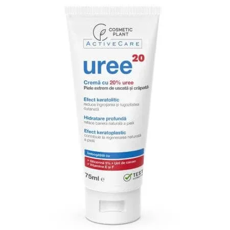 Crema cu 20% uree pentru piele extrem de uscata si crapata Active Care, 75 ml, Cosmetic Plant — preț și oferte
