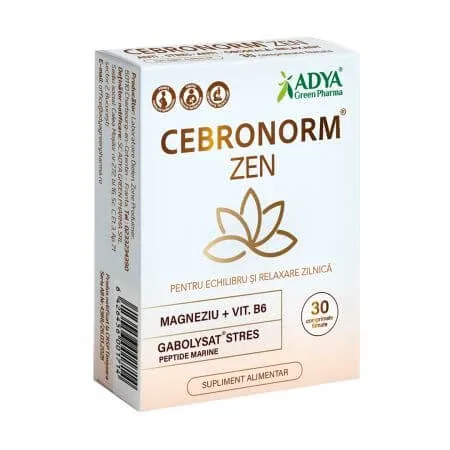 Cebronorm Zen, 30 comprimate, Adya — preț și oferte