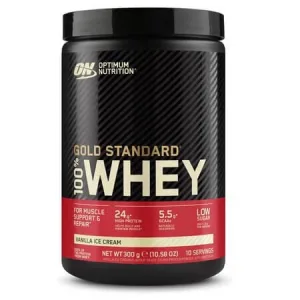 Pudra proteica din zer cu aroma de vanilie Whey Gold Standard, 310 g, Optimum Nutrition