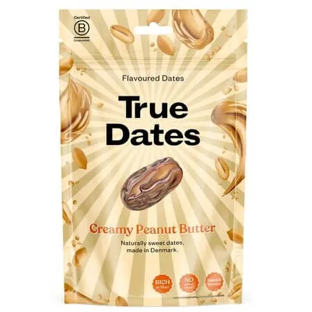 Curmale cu aroma Creamy Peanut Butter, 100 g, True Dates — preț și oferte