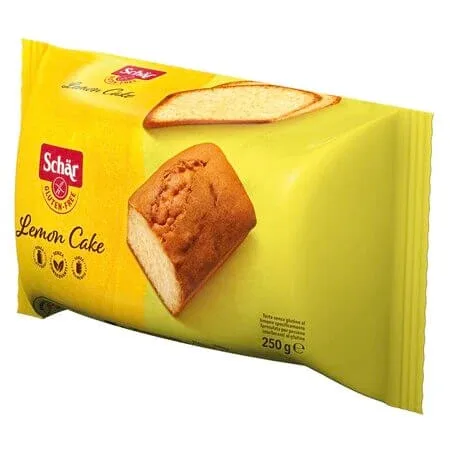 Chec fara gluten cu aroma de lamaie Lemon Cake, 250 g, Schar — preț și oferte