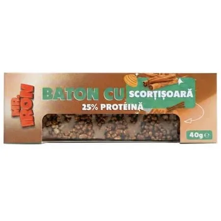 Baton crispy cu scortisoara, 40 g, Mister Iron — preț și oferte