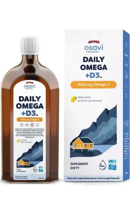 Osavi Daily Omega + D3 1600mg (marin) Lămâie 500 ml — preț și oferte