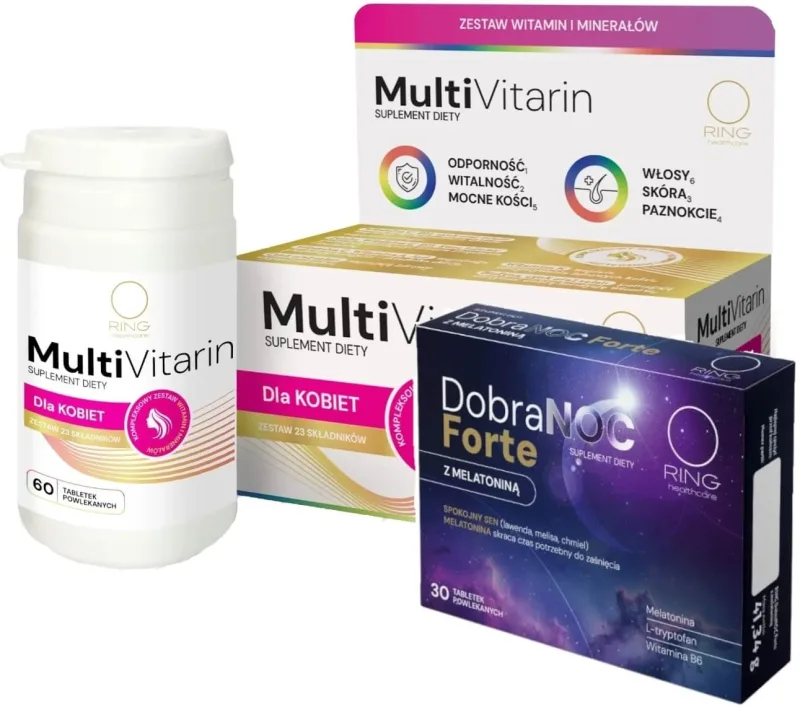 Ring MultiVitarin pentru femei 60 comprimate + Ring Goodnight ... — preț și oferte