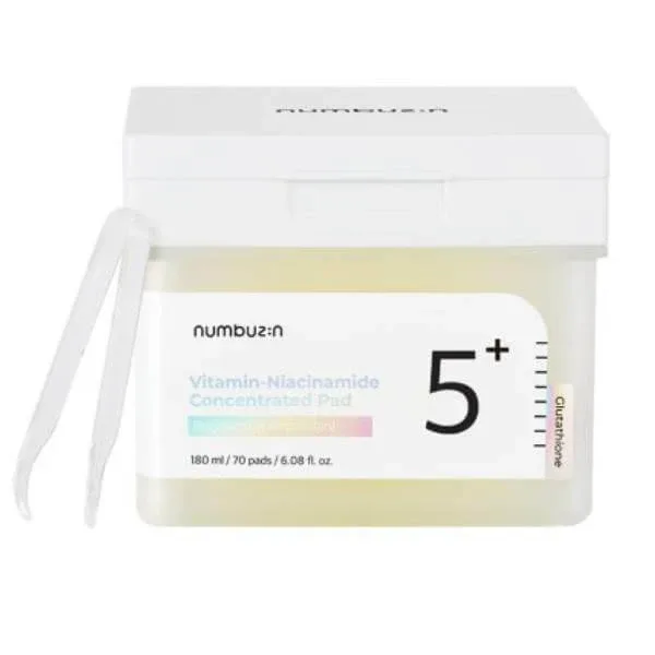 Numbuzin - No.5+ Glutation Vitamin Concentrated Pad - 180ml/70pads — preț și oferte