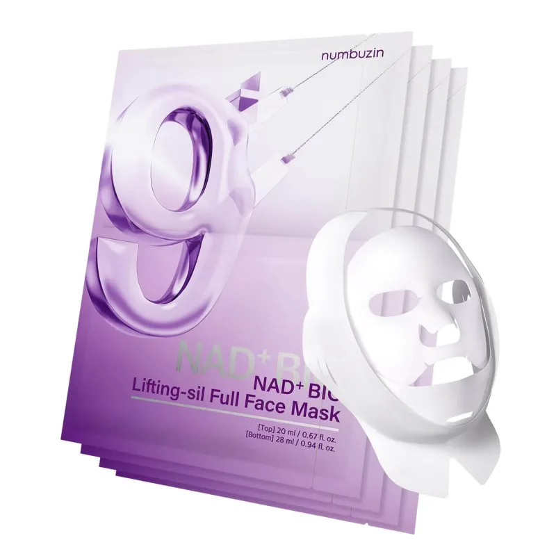 Numbuzin - No. 9 NAD+ BIO Lifting-sil Set de măști complete pentru față, 4 bucăți — preț și oferte