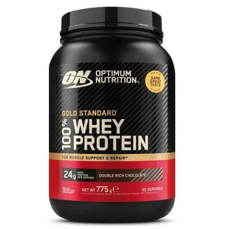Pudra proteica din zer cu aroma de ciocolata 100% Whey Gold Standard, 775 g, Optimum Nutrition — preț și oferte