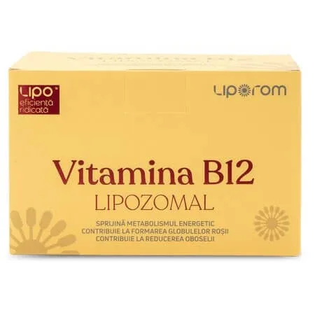 Vitamina B12 Lipozomala, 30 plicuri x 10 g, Liporom Liporom, Liposhell — preț și oferte