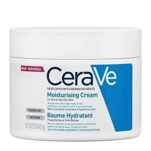 CeraVe | Cremă hidratantă | Cremă hidratantă pentru față și îngrijirea feței Cremă de corp pentru piele uscată / foarte uscată | 340gr — preț și oferte