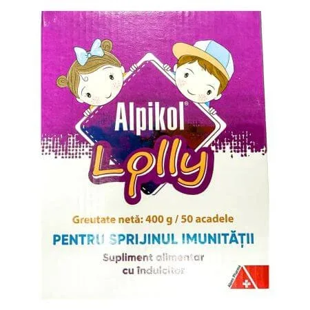 Acadele cu vitamine si multiminerale Alpikol Lolly, 50 bucati, Alpen Pharma — preț și oferte