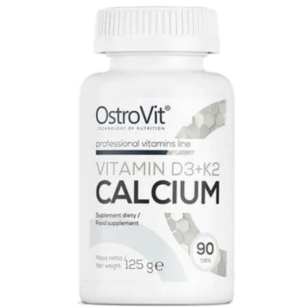 D3 + K2 + Calciu, 90 tablete, OstroVit — preț și oferte