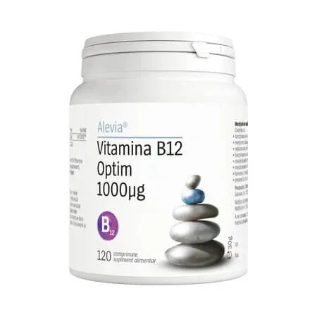 Vitamina B12 Optim, 1000 mcg, 120 capsule vegetale, Alevia — preț și oferte