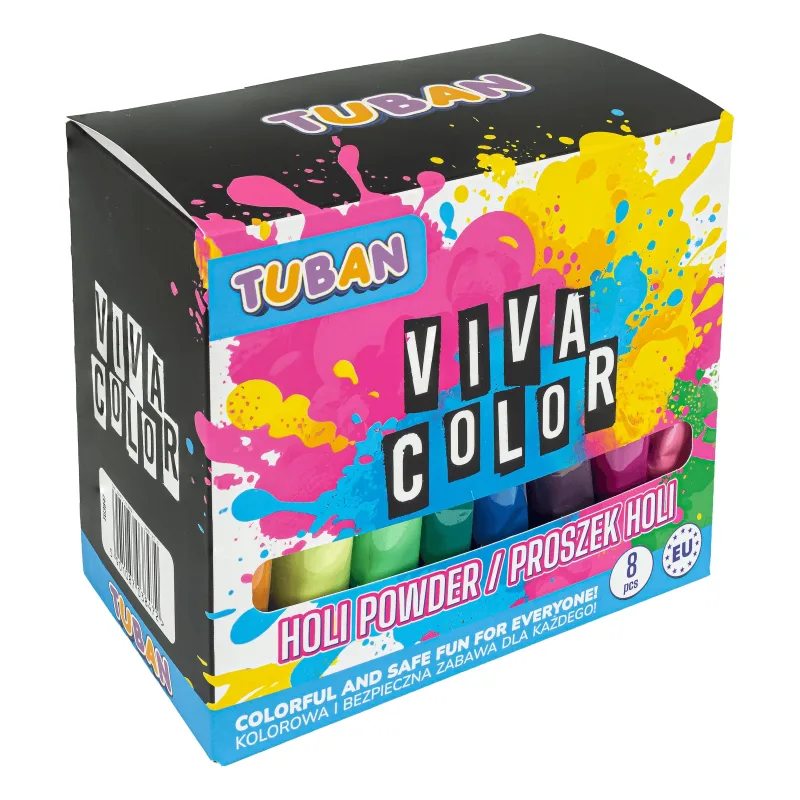 Set pudra Holi Viva Kolor, 8 culorix100g — preț și oferte