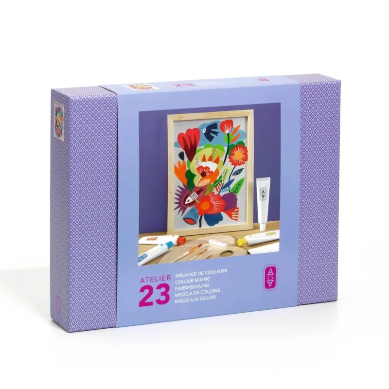 Atelier creativ 23 pentru adulti Pictura Flori, Djeco — preț și oferte