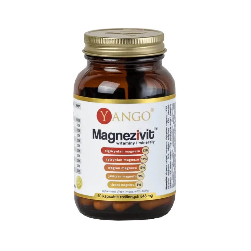 Yango Magnesivit Vitamine și minerale, 40 capsule vegetale — preț și oferte