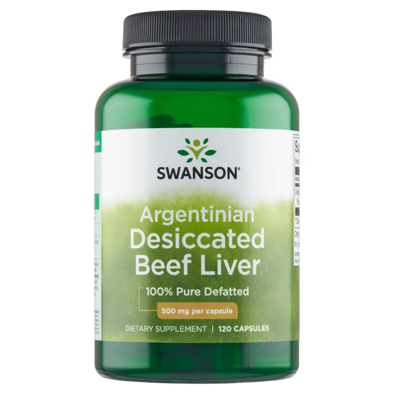 Swanson Beef Liver, ficat de vită, 120 capsule — preț și oferte