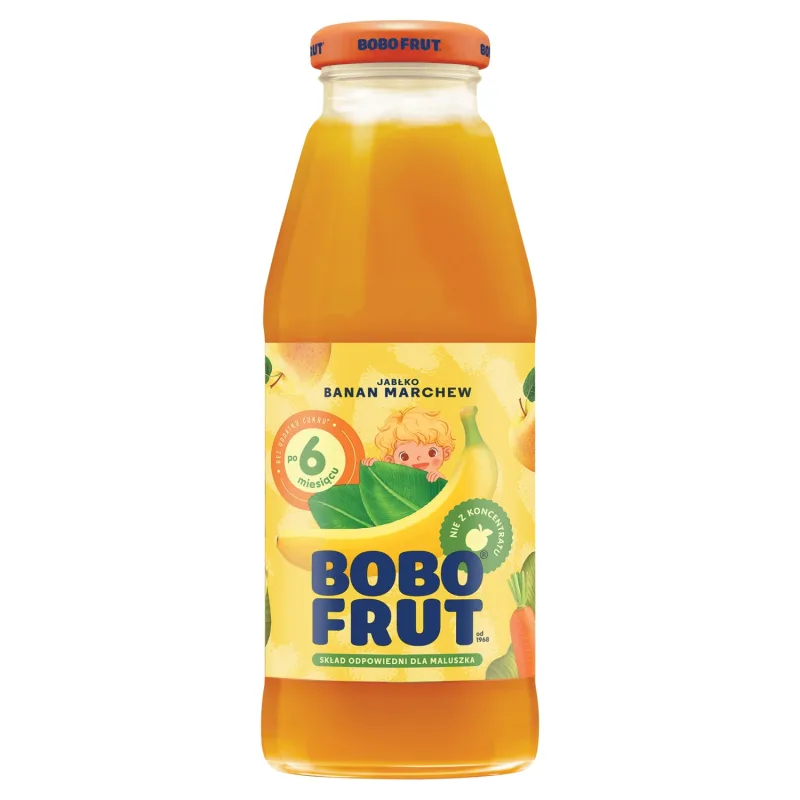 Bobo Frut Nectar de fructe și legume, măr, banană, morcov, după 6 luni, 300 ml — preț și oferte