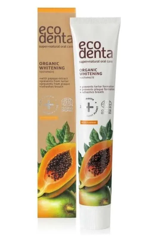 Pastă de dinți albitoare cu extract de papaya 75ml Ecodenta — preț și oferte