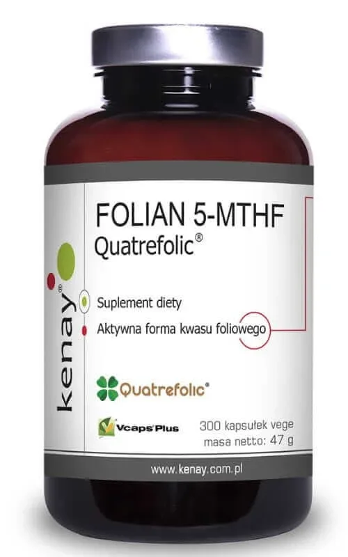 FOLATE 5-MTHF (acid folic activ) Quatrefolic (300 caps) Kenay — preț și oferte