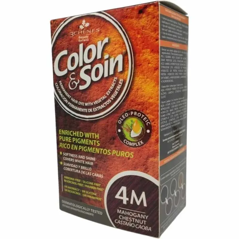 Color & Soin vopsea de păr (castan mahon) 4M 135ml — preț și oferte