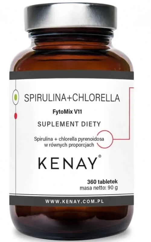 Spirulina + Chlorella pyrenoidosa FytoMix V11, 360 comprimate Kenay — preț și oferte