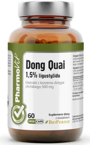 Dong Quai 1,5% ligustilide 60 capsule Pharmovit Clean Label