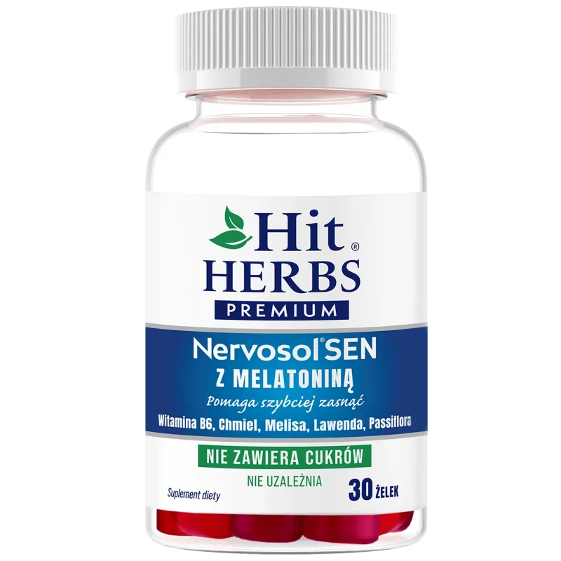 Hit Herbs Premium Nervosol Sleep cu melatonină, 30 geluri — preț și oferte
