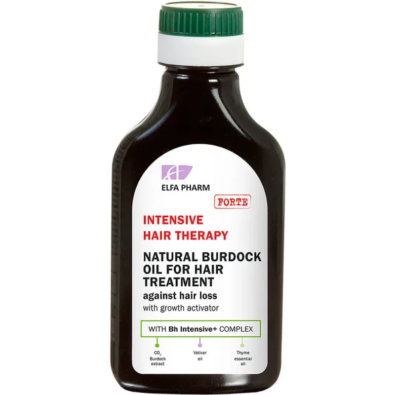 Elfa Pharm Intensive Hair Therapy Ulei natural de brusture împotriva căderii părului cu activator de creștere, 100 ml — preț și oferte