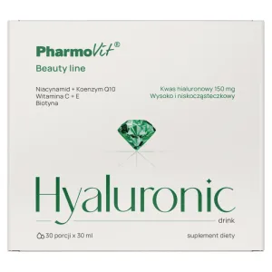 PharmoVit Băutură hialuronică Linie de frumusețe, 30 ml x 30 unități