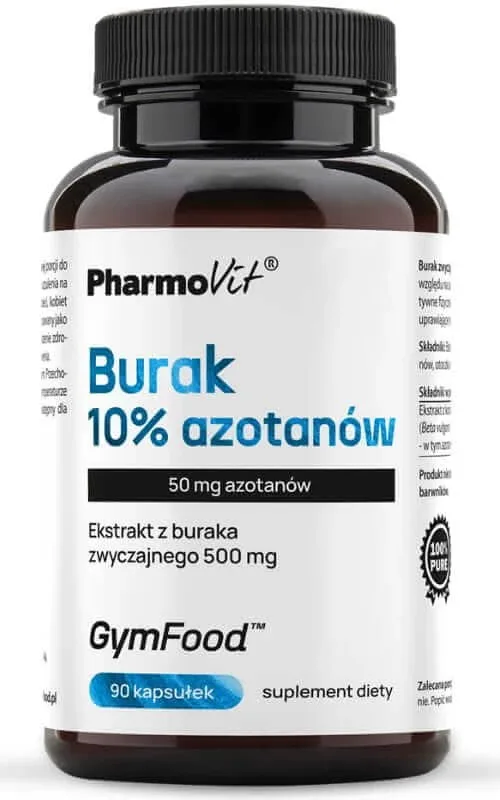 Sfeclă roșie 10% nitrat 90 caps GymFood Pharmovit — preț și oferte