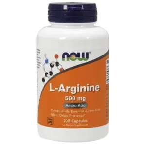 NOW FOODS, L-ARGININA 500mg, 100 capsule