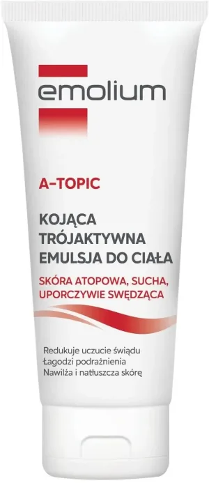 Emolium A-Topic Emulsie de corp liniștitoare tri-activă pentru pielea ...