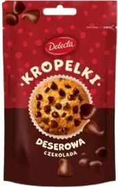 Delecta Kropelki Ciocolată de desert 80 g — preț și oferte