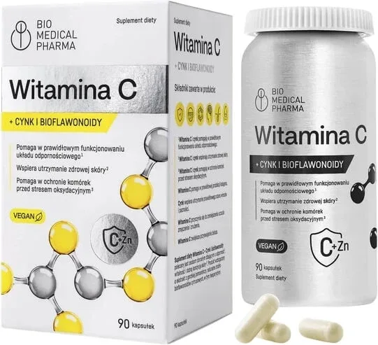 Vitamina C + Zinc și Bioflavonoide 90 capsule — preț și oferte