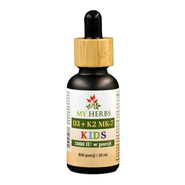 My Herbs D3+K2 MK-7 picături pentru copii, 30 ml — preț și oferte