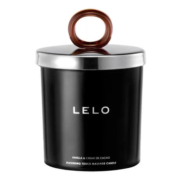 Lumânare de masaj LELO Flickering Touch, lumânare de masaj parfumată cu vanilie și cacao, 150 g — preț și oferte