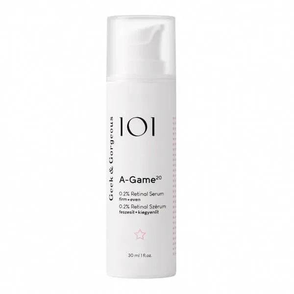 Geek &amp; Gorgeous A-Game 20, ser antirid cu retinal 0,2% și ectoină, 30 ml Geek&Gorgeous — preț și oferte
