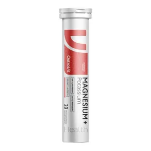 OstroVit Magneziu + Potasiu, comprimate efervescente, aromă de grapefruit, 20 buc.